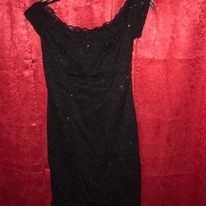 LBD sequin black dress